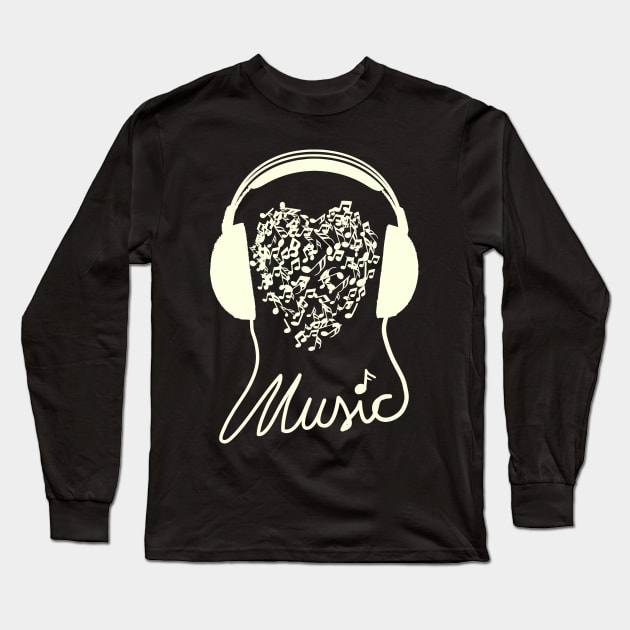 i love to Listen to Music and Gift for Musician and Music Lover Long Sleeve T-Shirt by Mewzeek_T